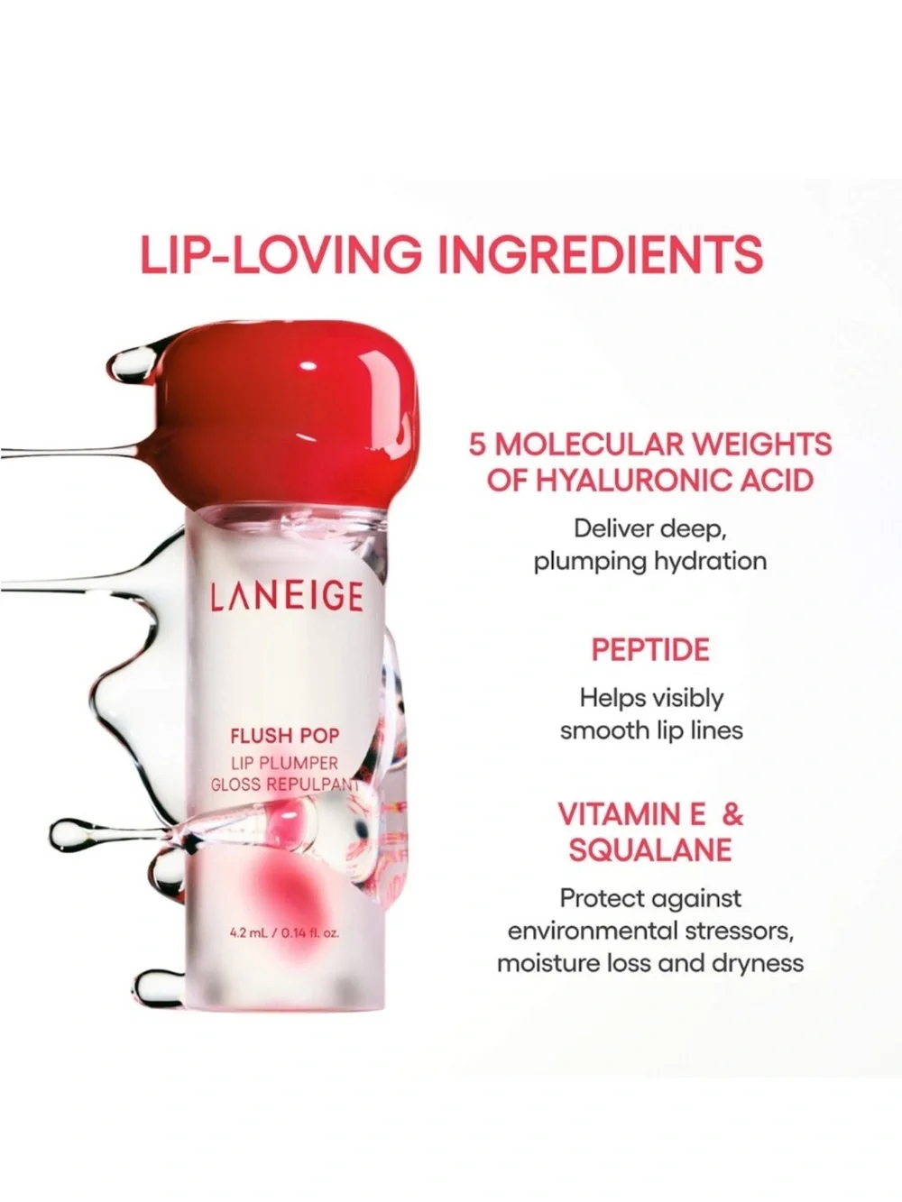 LANEIGE Flush Pop Lip Plumper Gloss